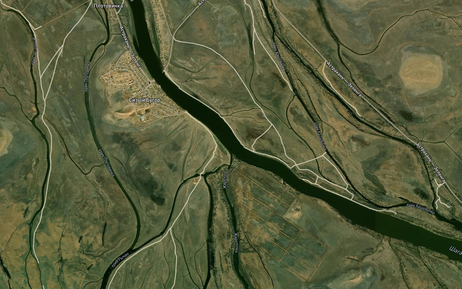 Satellite map of the Bushma