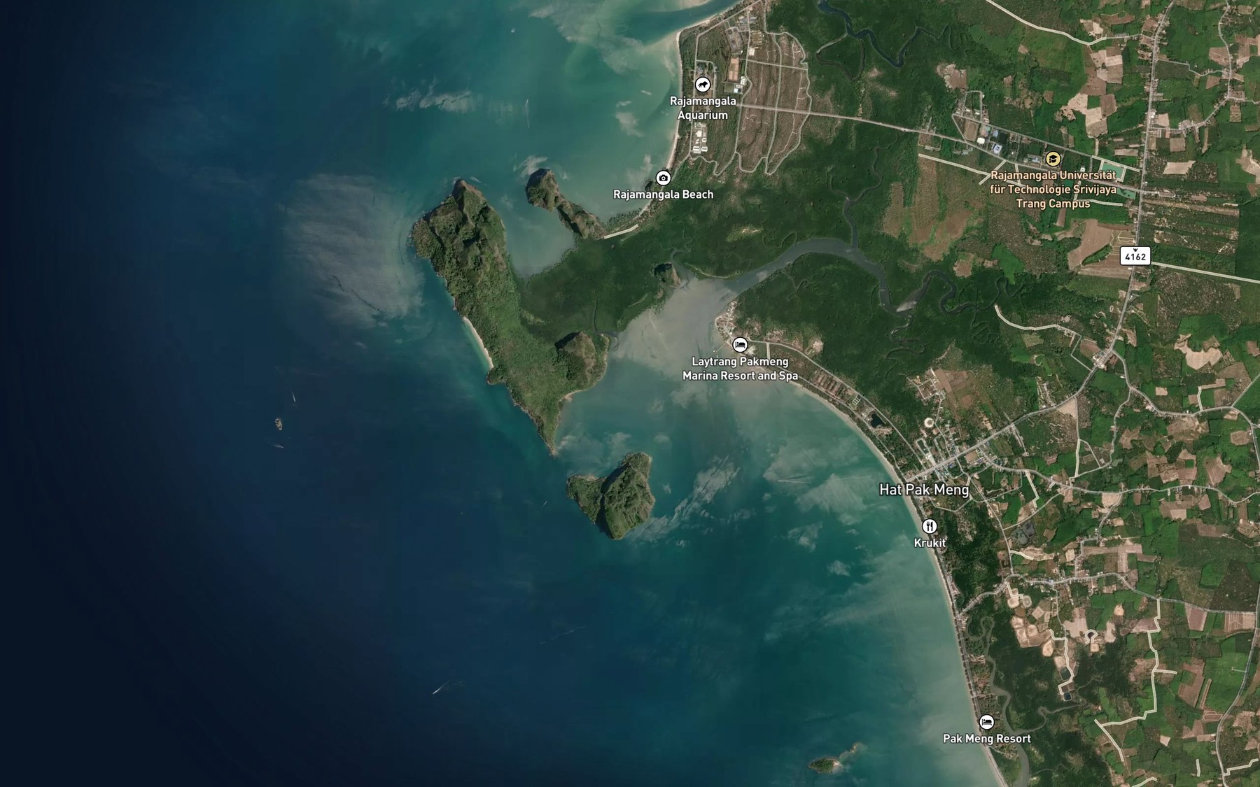Satellite map of the Ao Kham