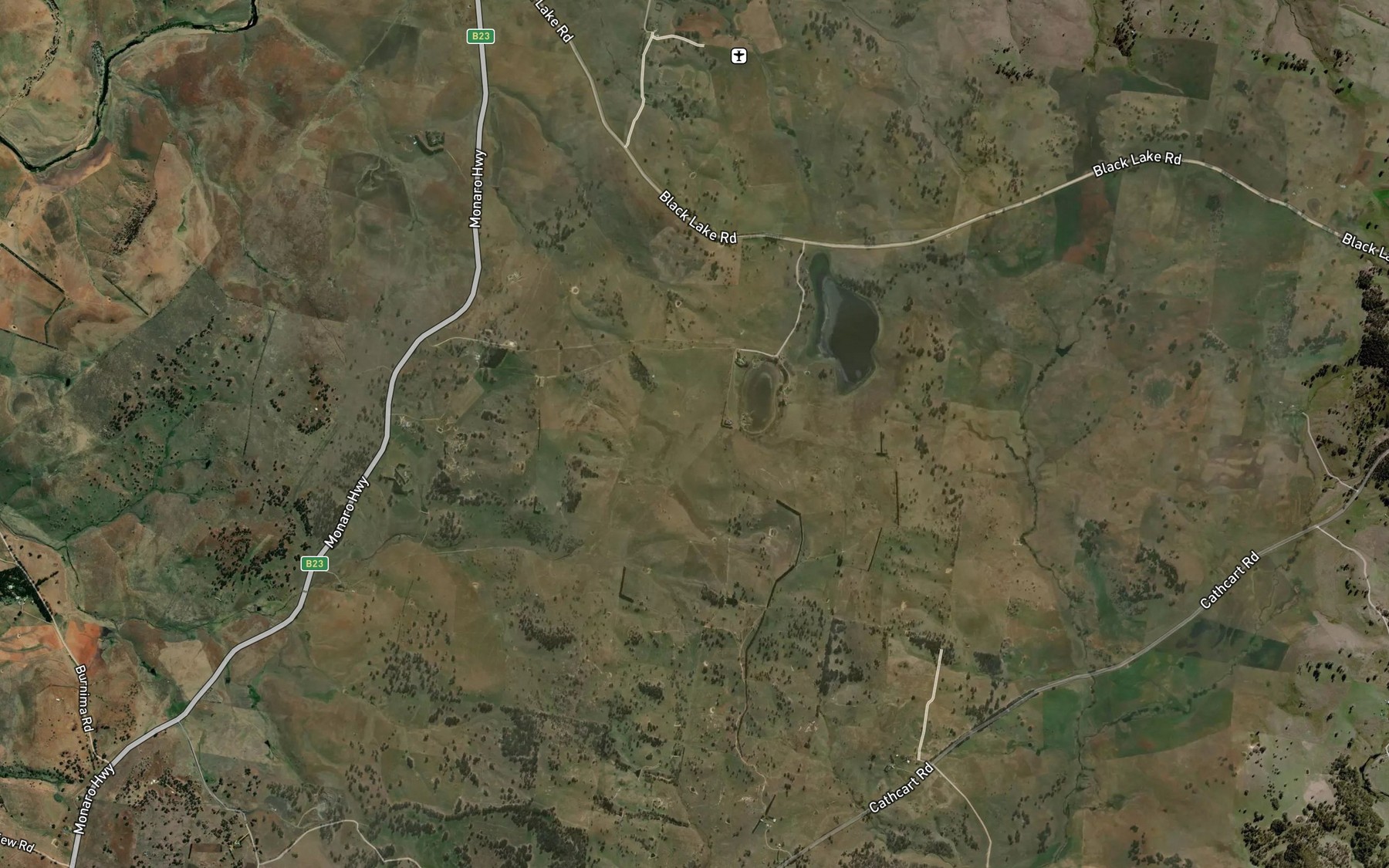 Satellite map of the Green Lake