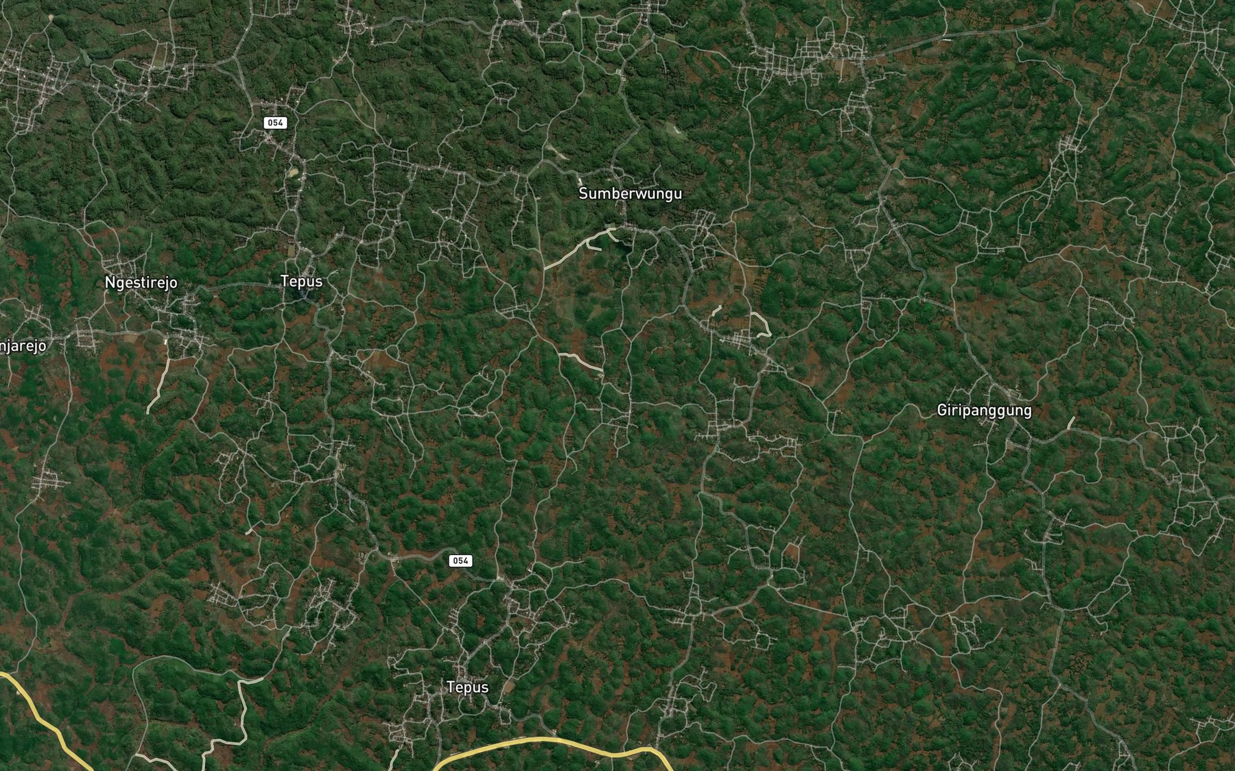 Satellite map of the Telaga Karangtritis