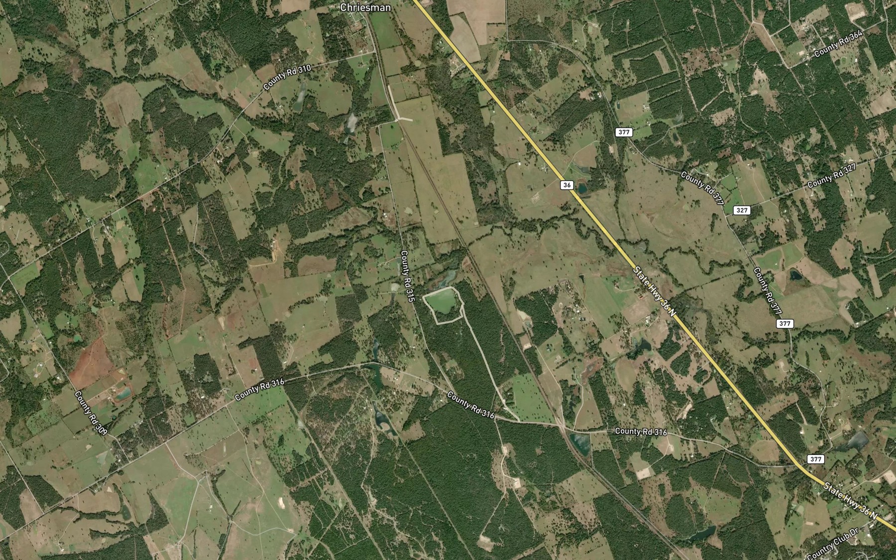 Satellite map of the Bowers Lake