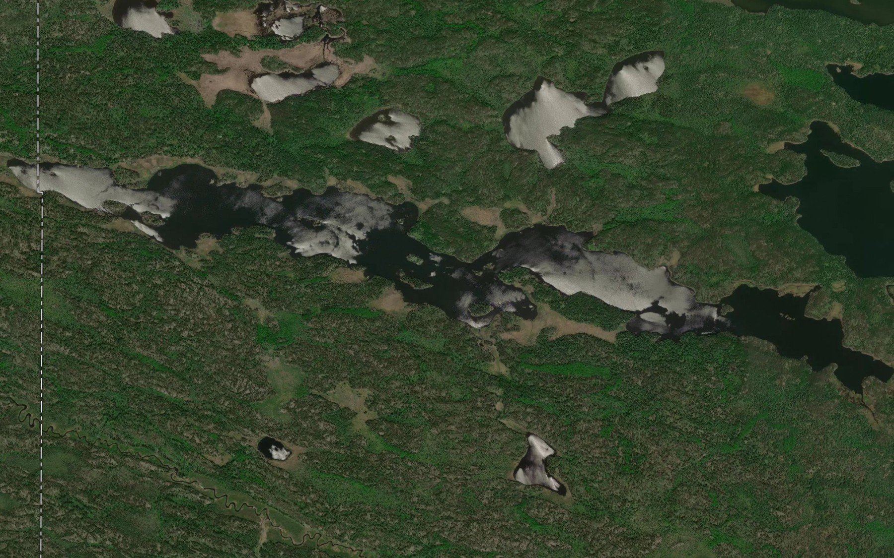 Satellite map of the Odd Lake