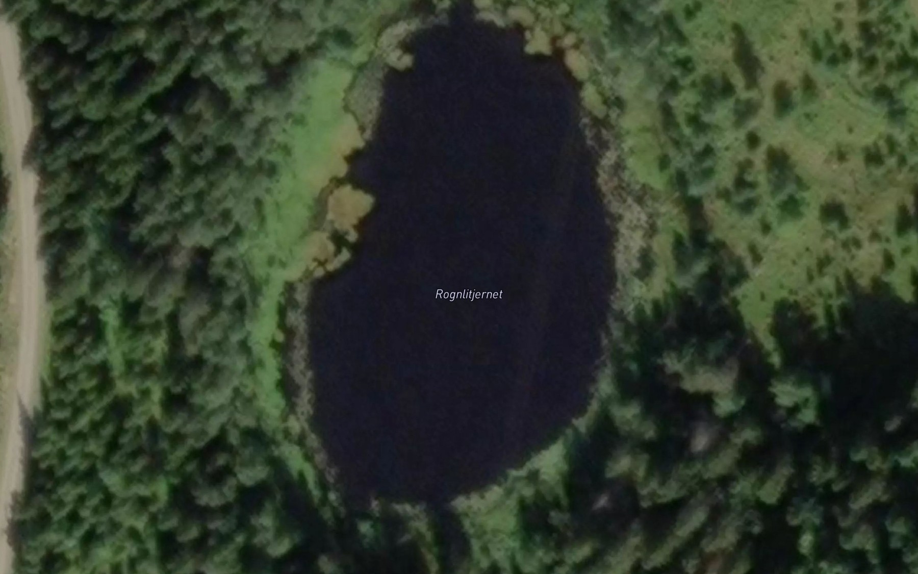 Satellite map of the Rognlitjernet
