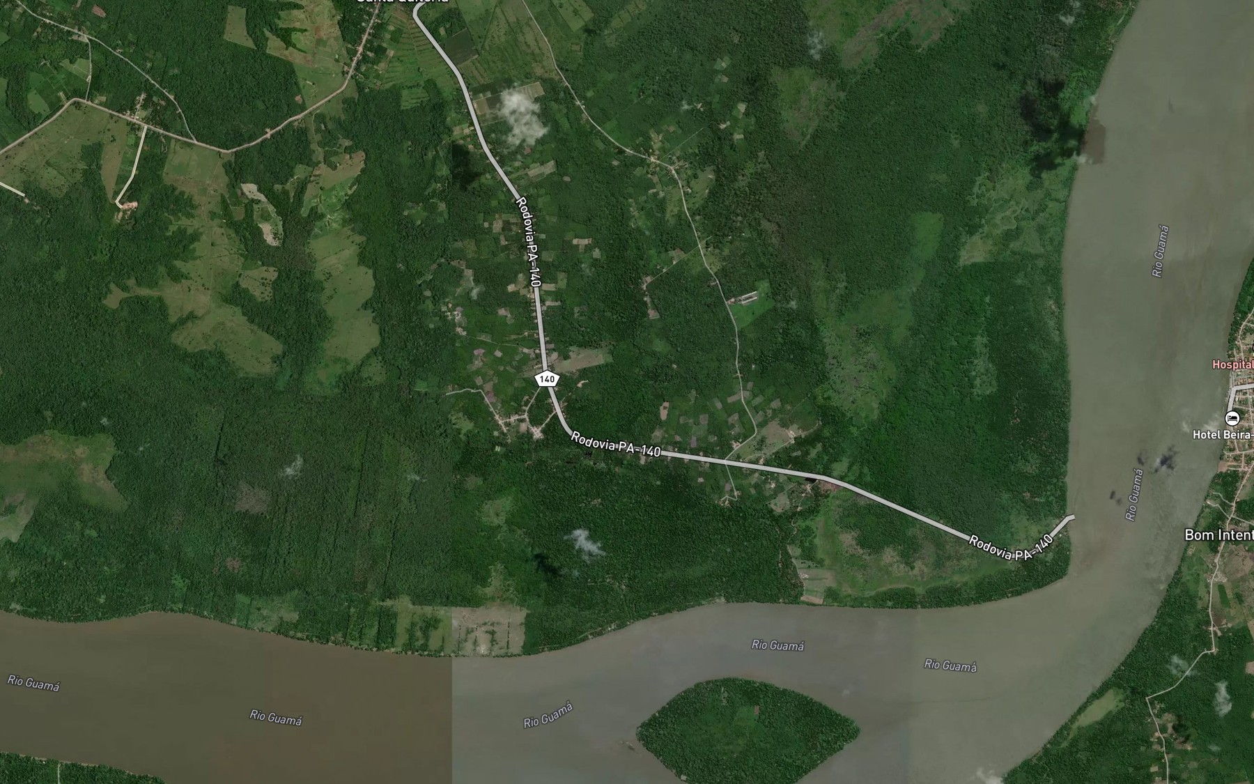 Satellite map of the Rio Jandia