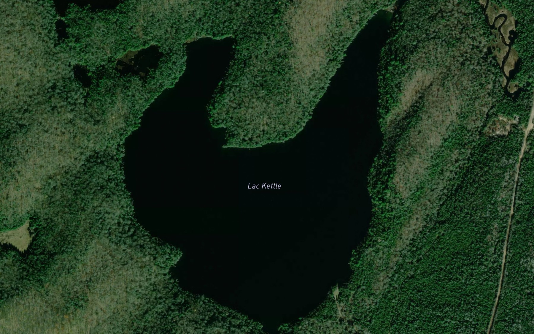 Satellite map of the Lac Kettle