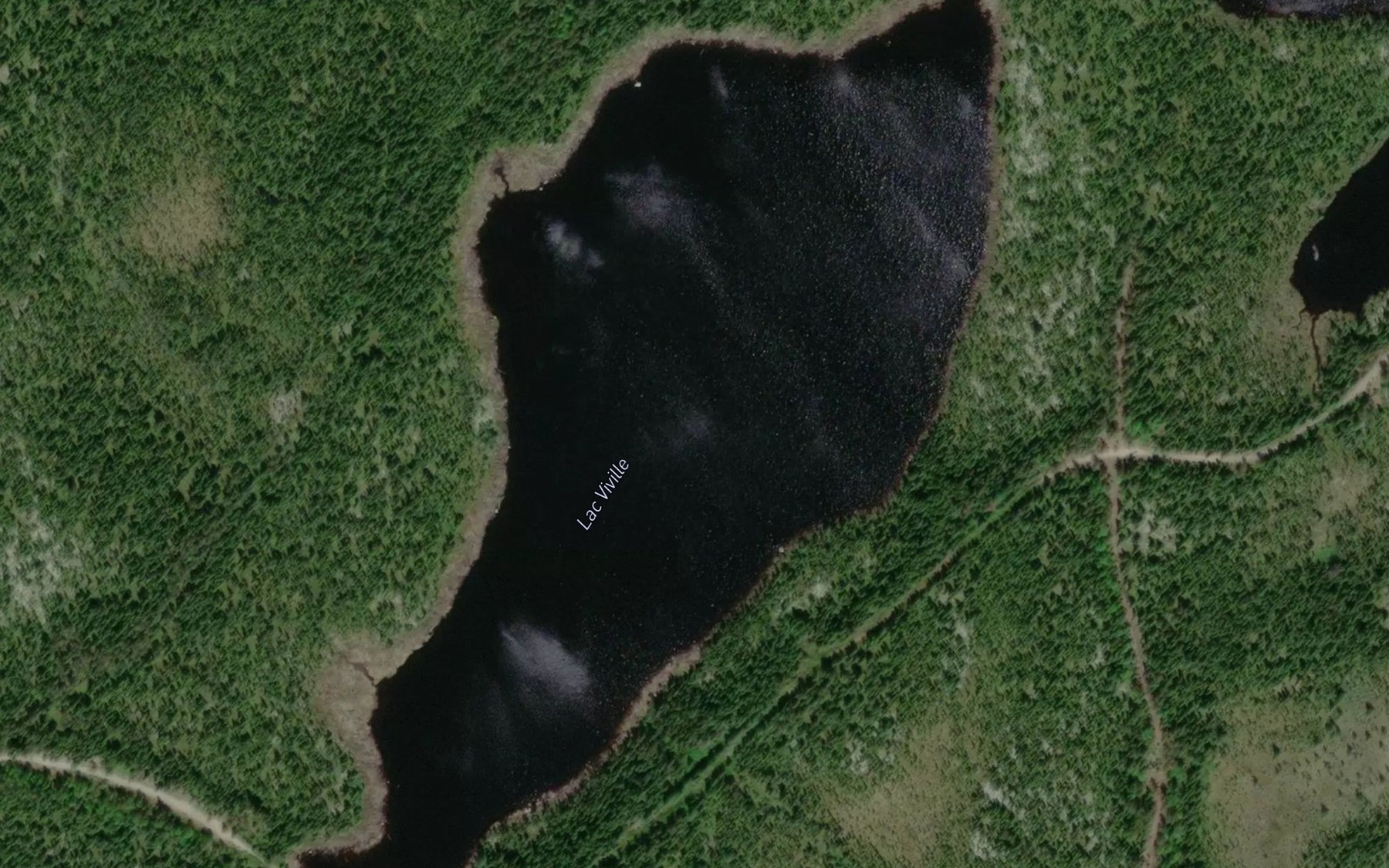 Satellite map of the Lac Viville