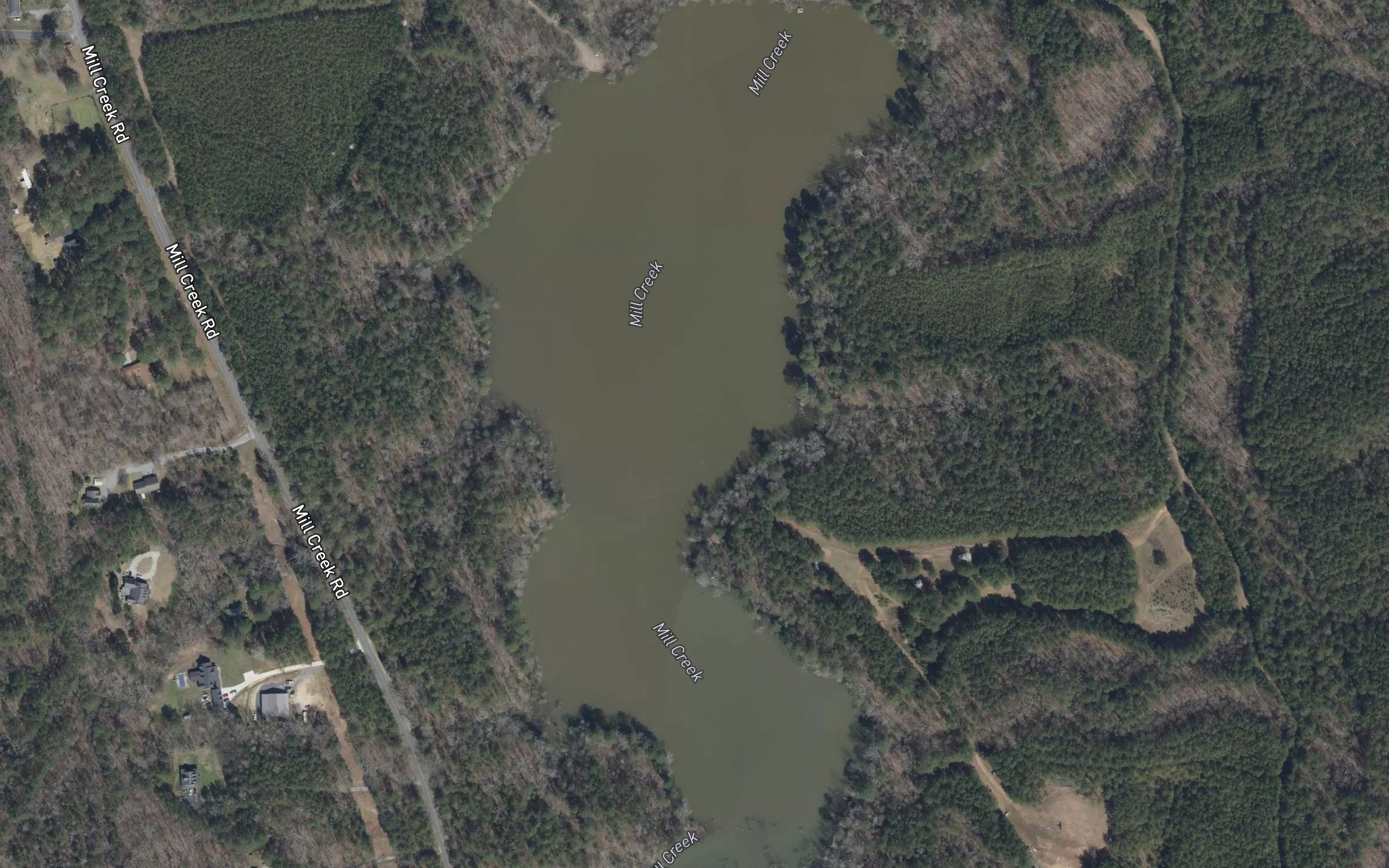 Satellite map of the Hiawassee Land Company Lake