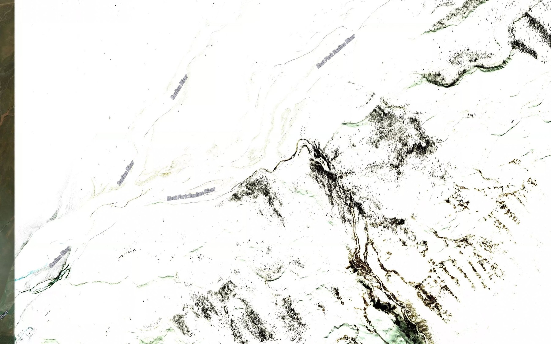 Satellite map of the Boulder Creek