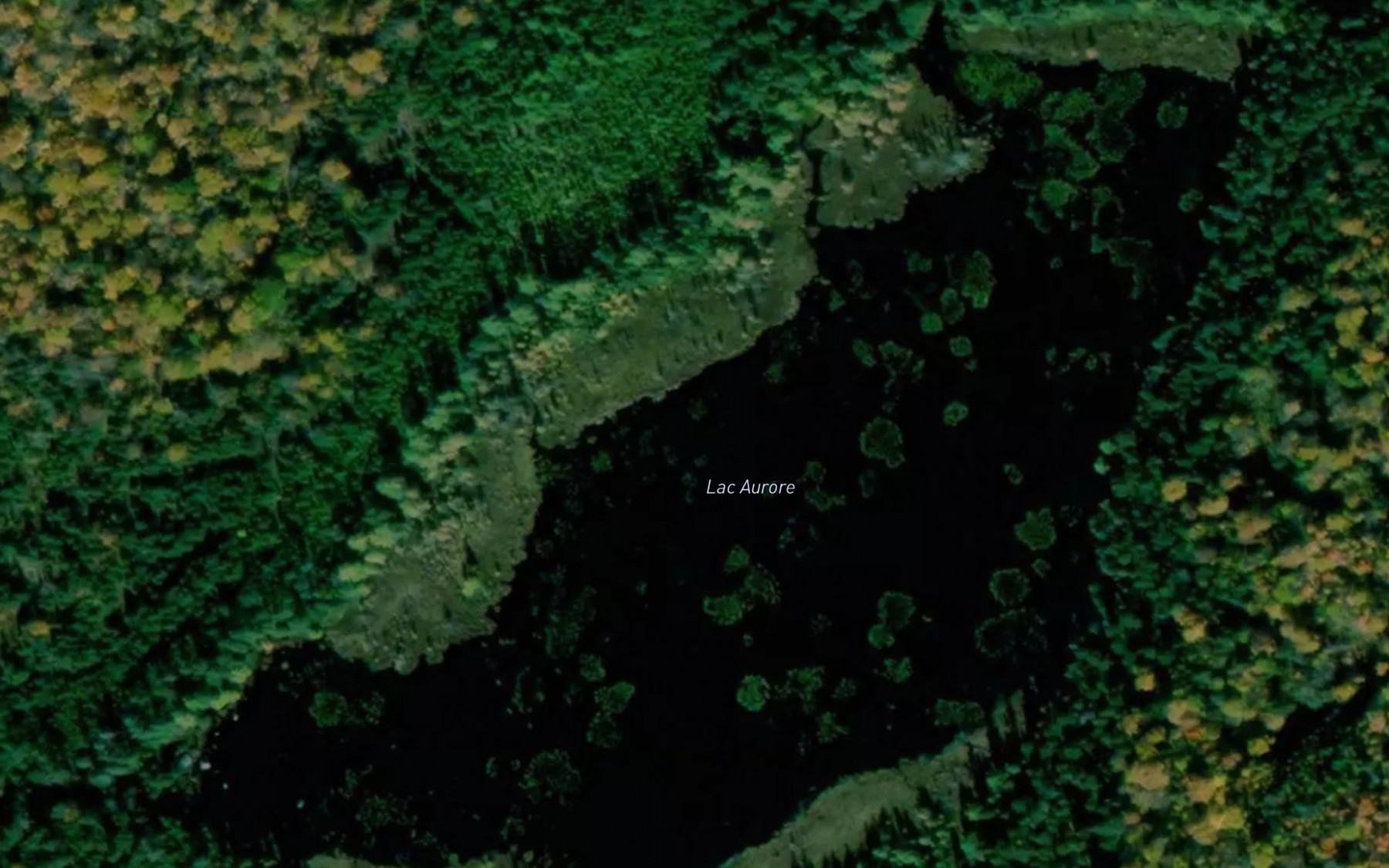Satellite map of the Lac Aurore