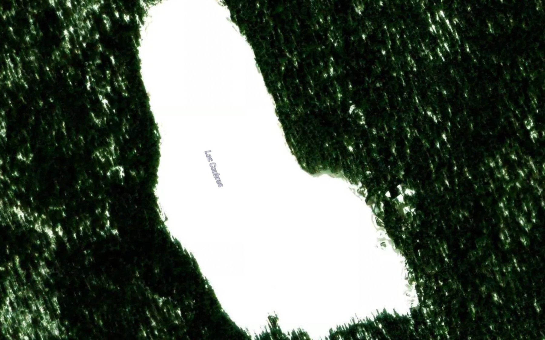 Satellite map of the Lac Coubras