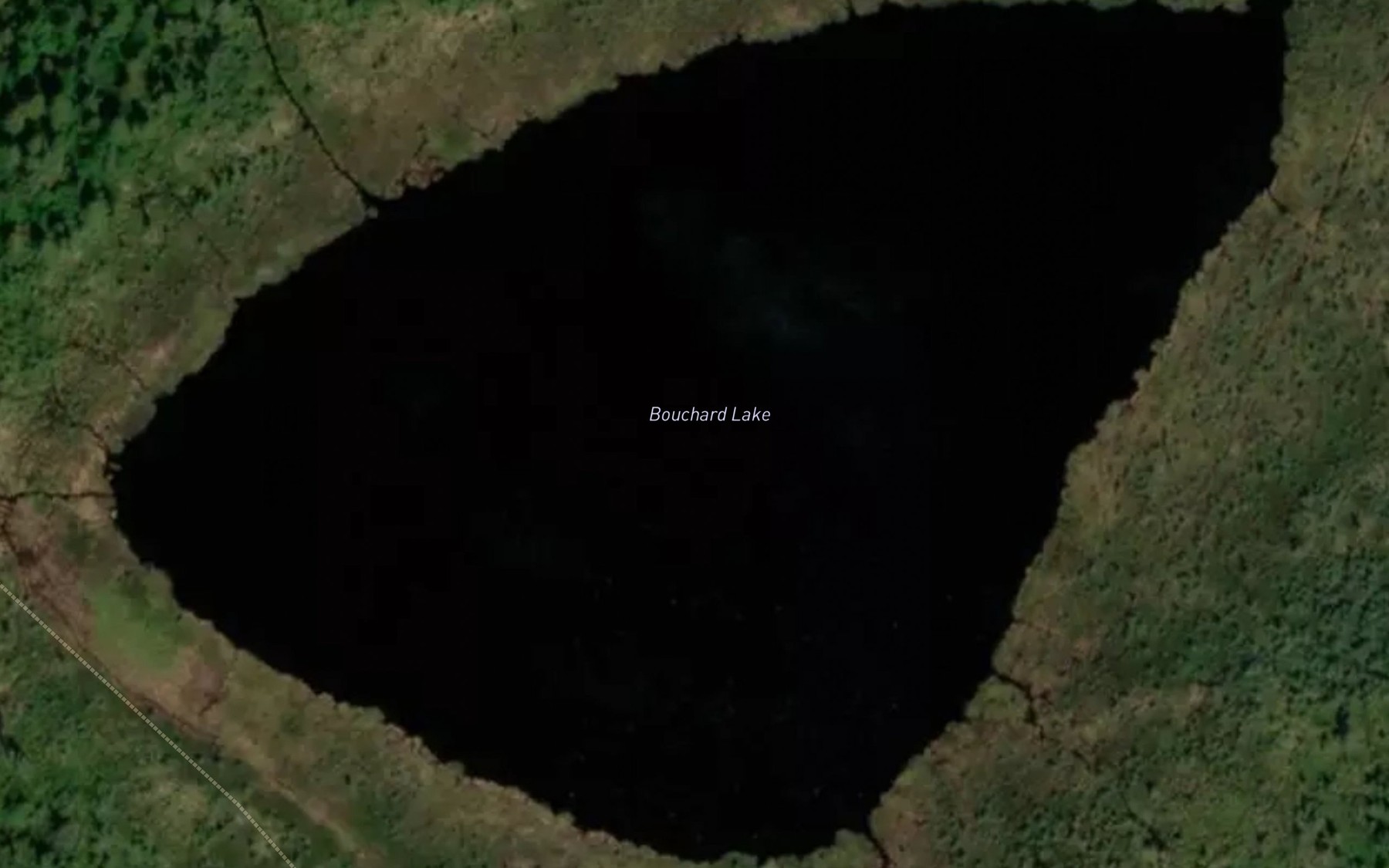 Satellite map of the Bouchard Lake