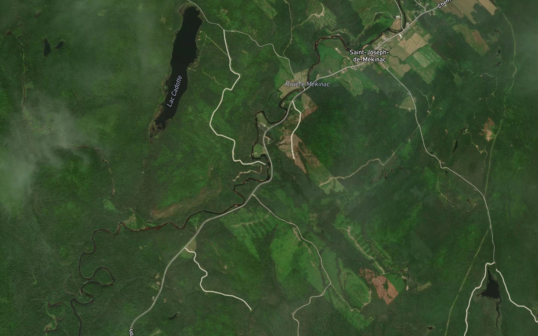 Satellite map of the Ruisseau du Cochon