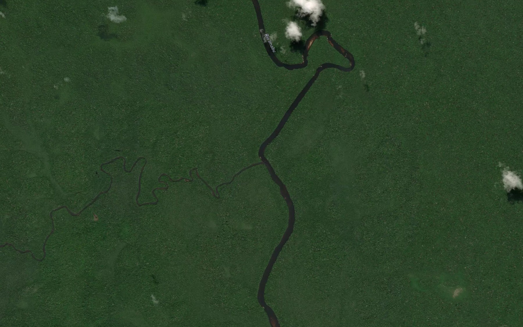 Satellite map of the Rio Cachorrinho