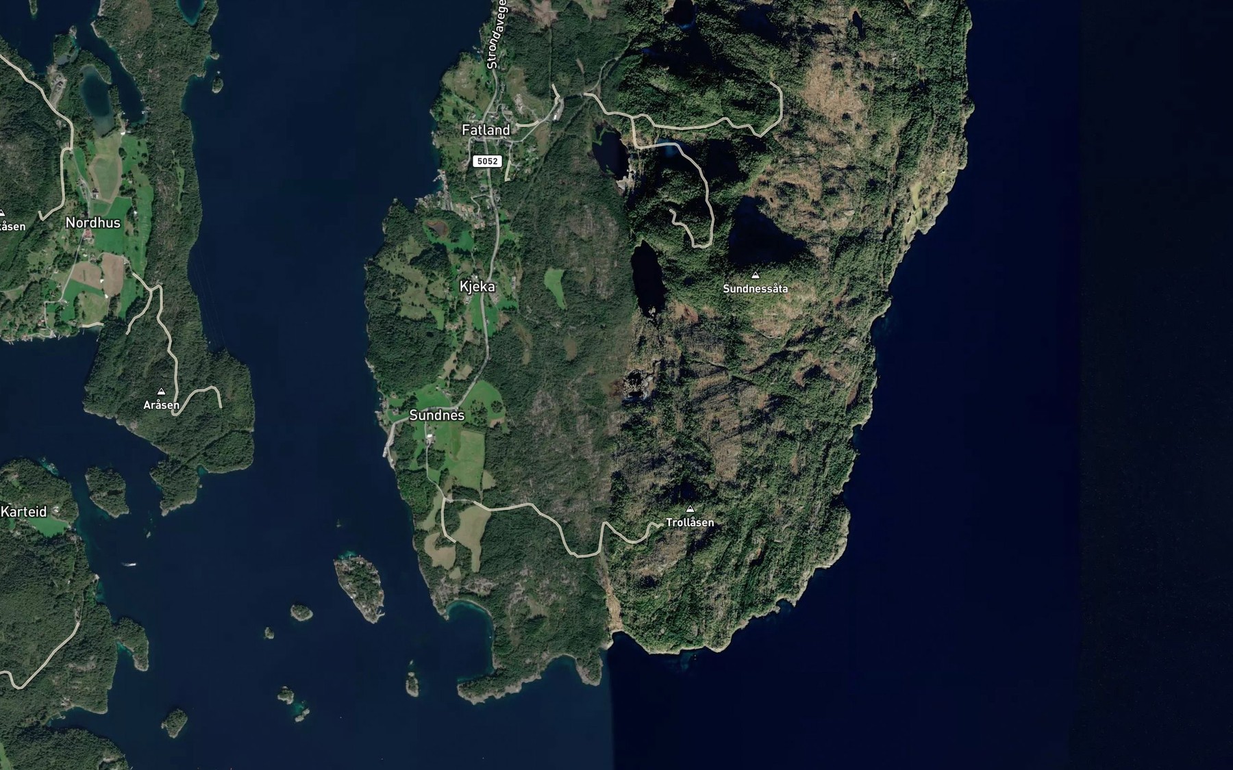 Satellite map of the Dottatjorna