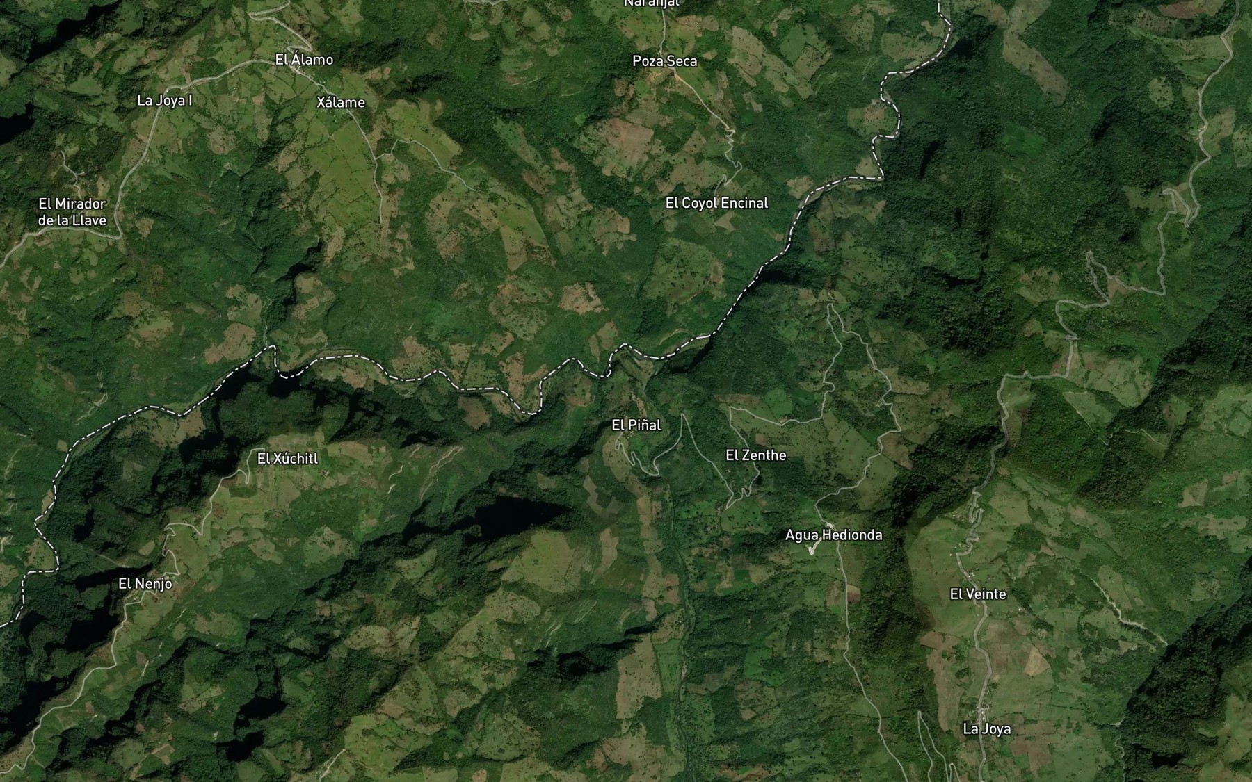 Satellite map of the Rio Suchitlan