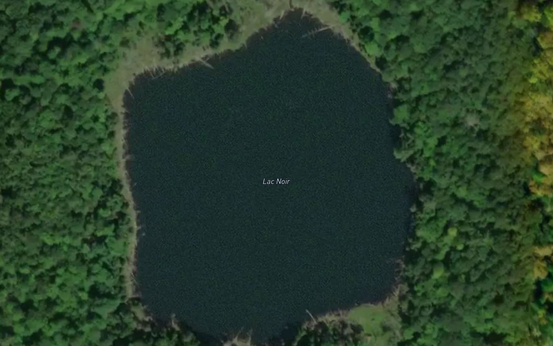 Satellite map of the Lac Noir