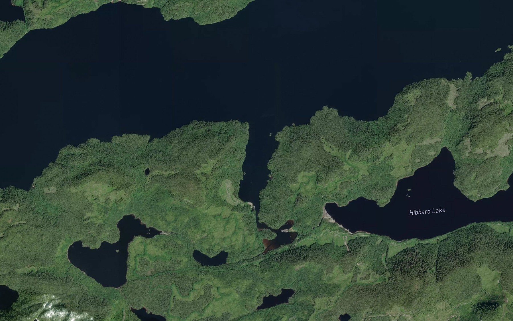 Satellite map of the Warner Bay