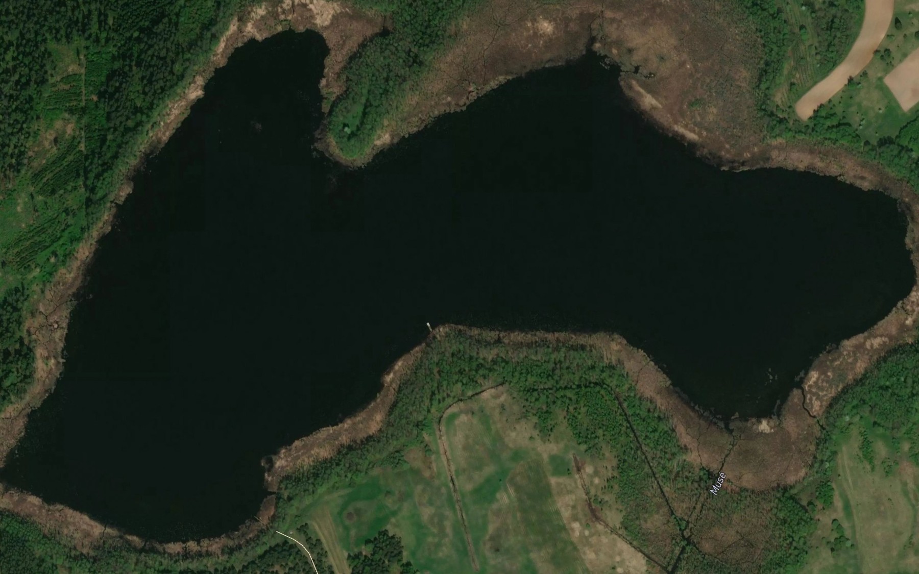 Satellite map of the Ezeras Dumblis