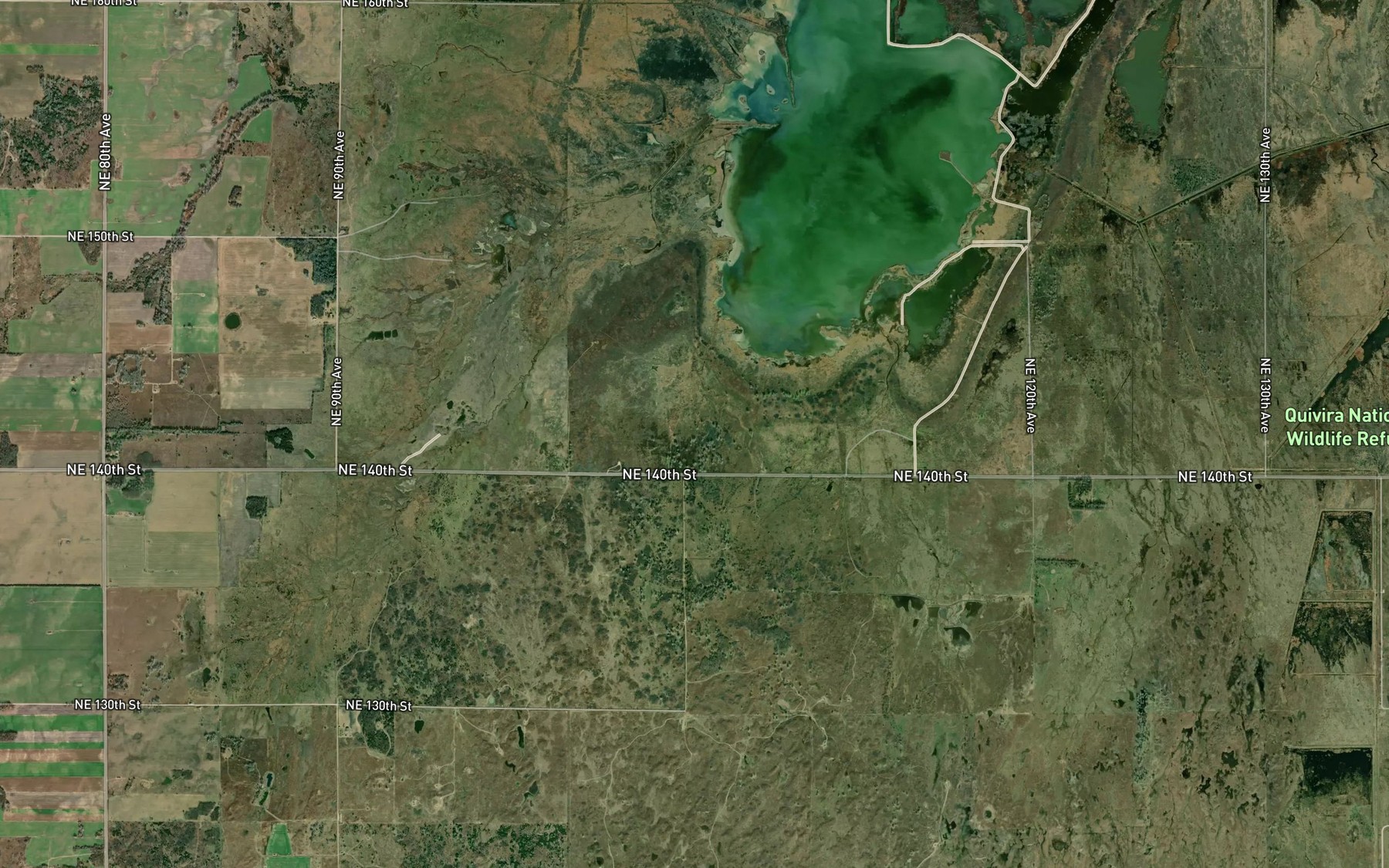 Satellite map of the Boiling Springs