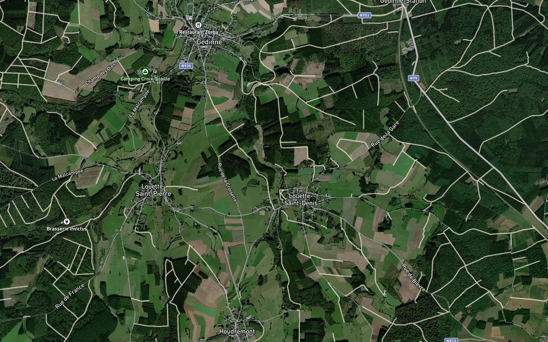 Satellite map of the Fontenelle