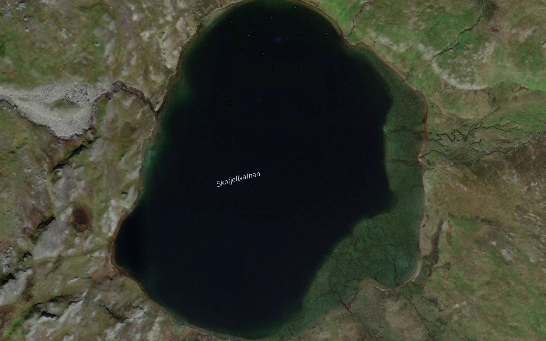Satellite map of the Skofjellvatnan