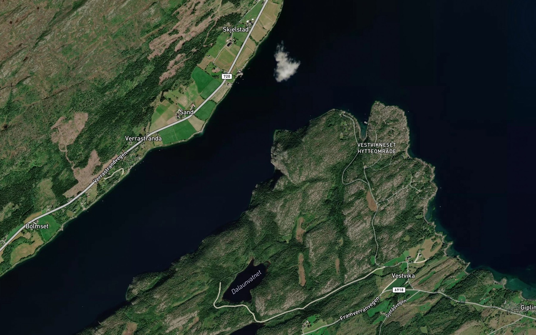 Satellite map of the Ramsbergbukta