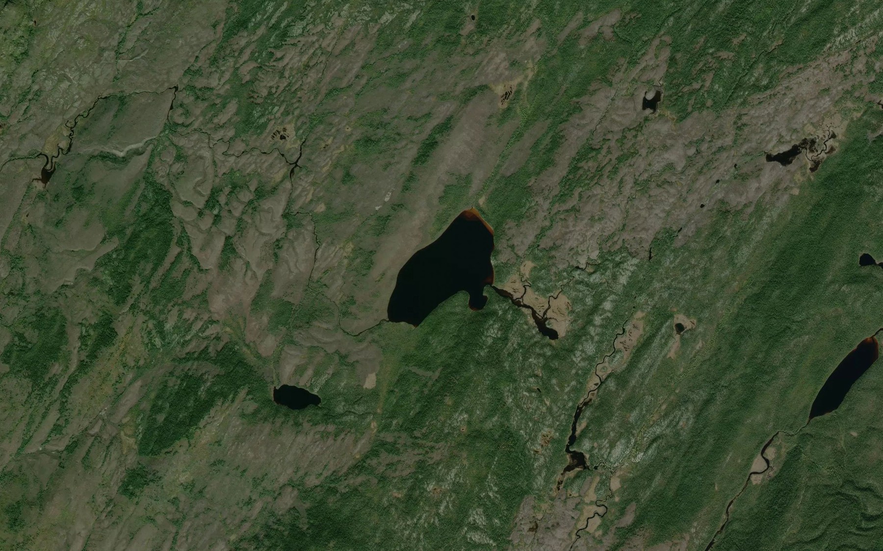 Satellite map of the Lac aux Oubliettes