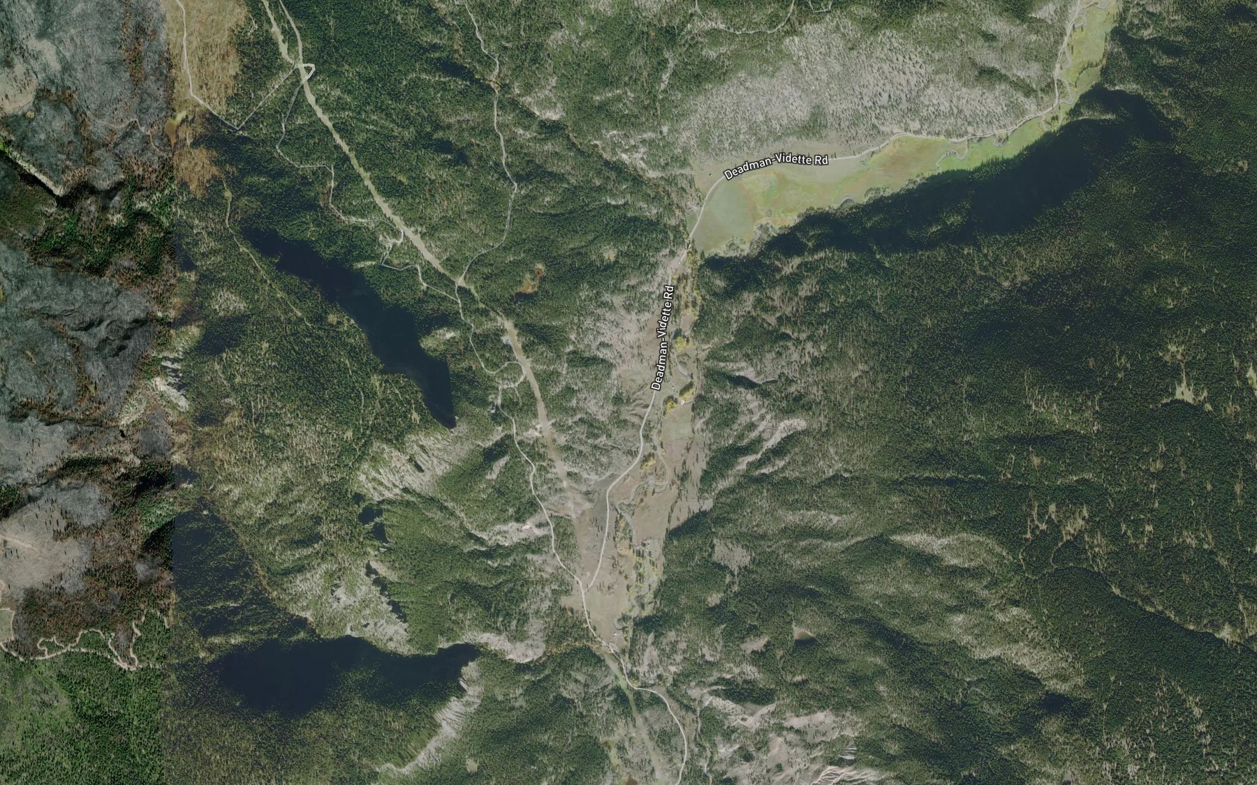 Satellite map of the Gorge Creek