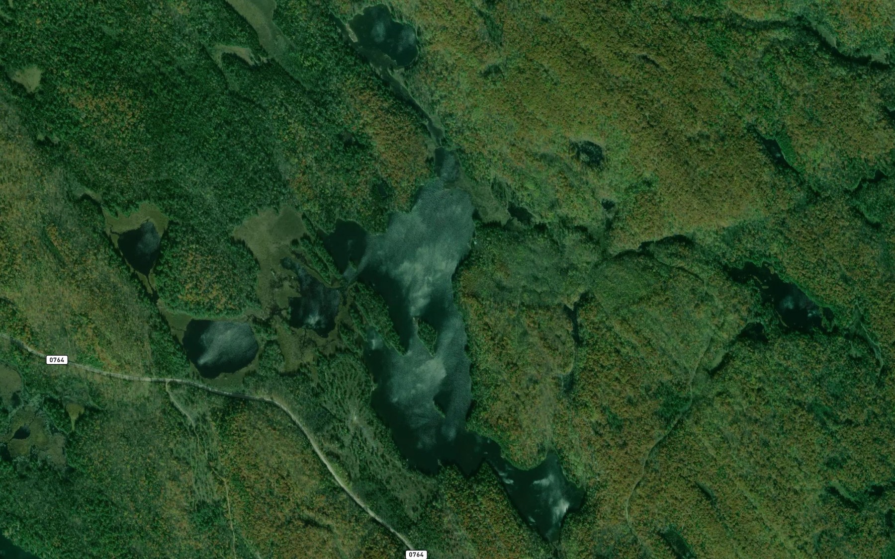 Satellite map of the Lac Pigeon