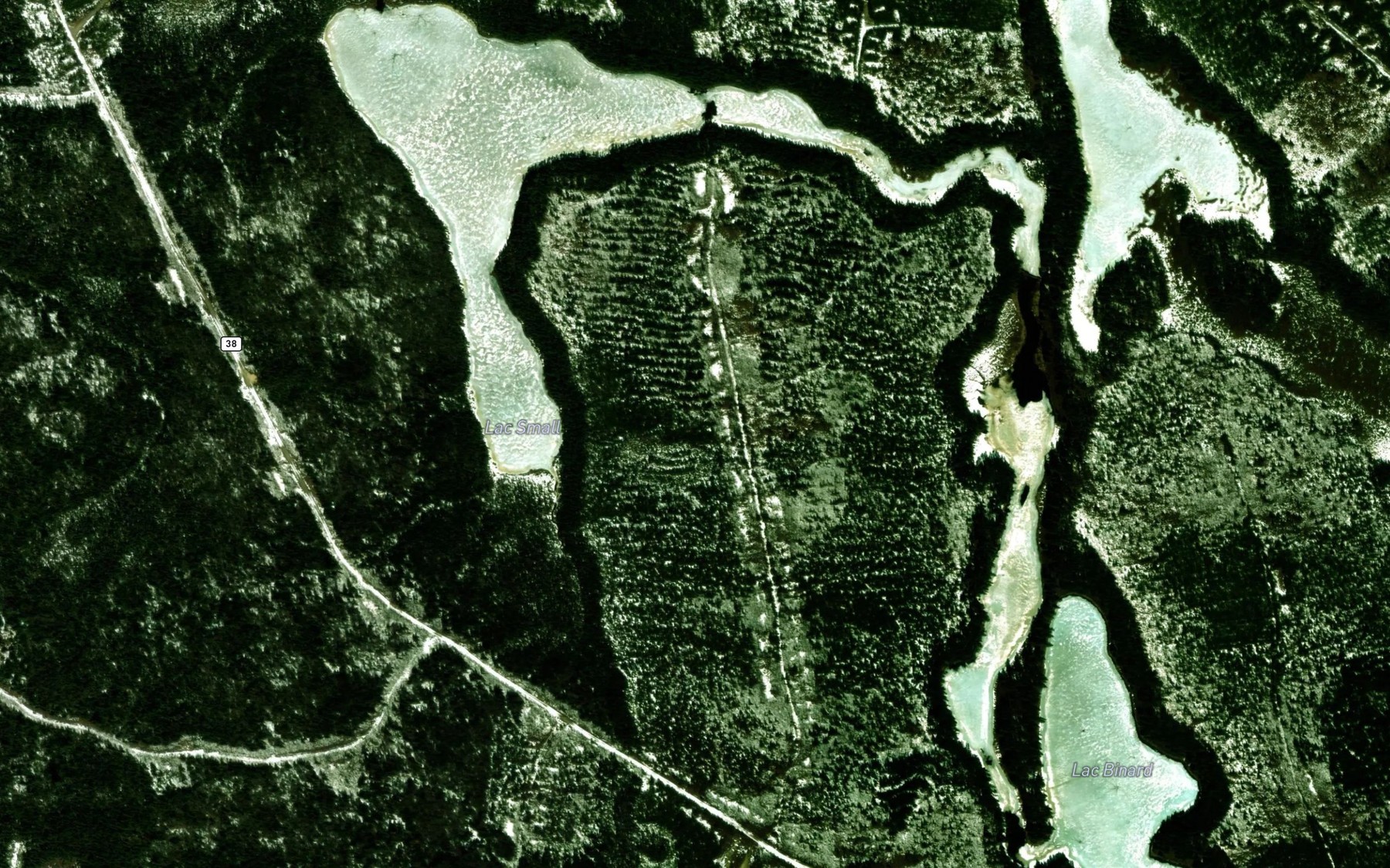 Satellite map of the Lac Small