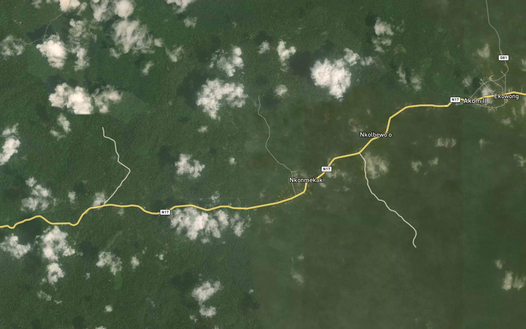 Satellite map of the Kienke
