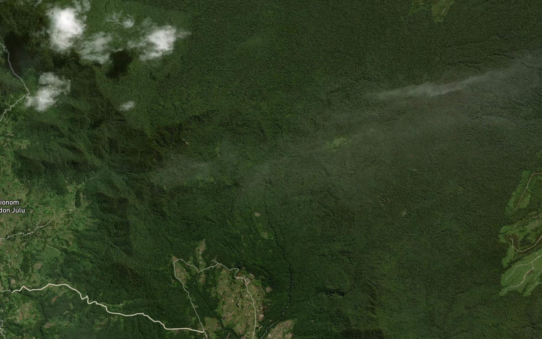 Satellite map of the Aek Sanggomaji