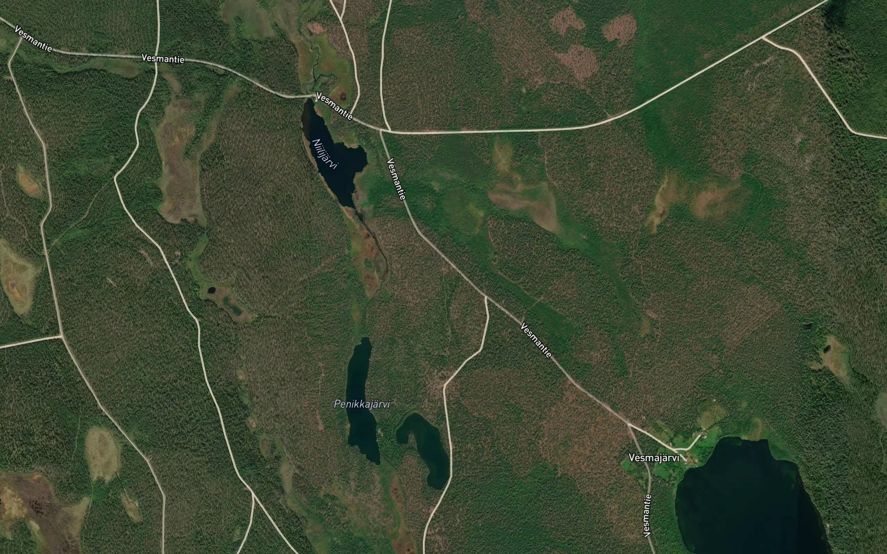 Satellite map of the Penikkajarvi