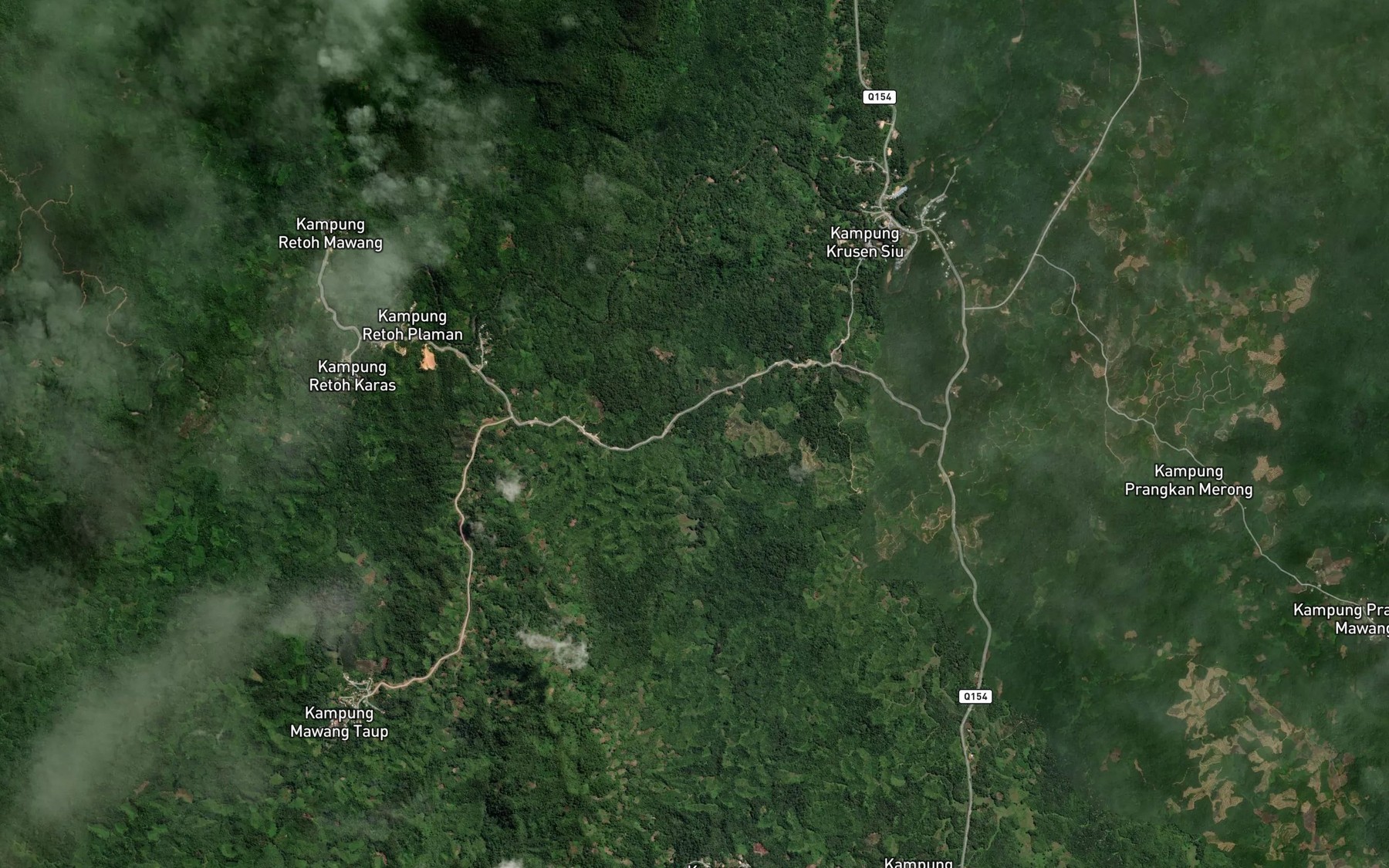 Satellite map of the Sungai Engkeroh