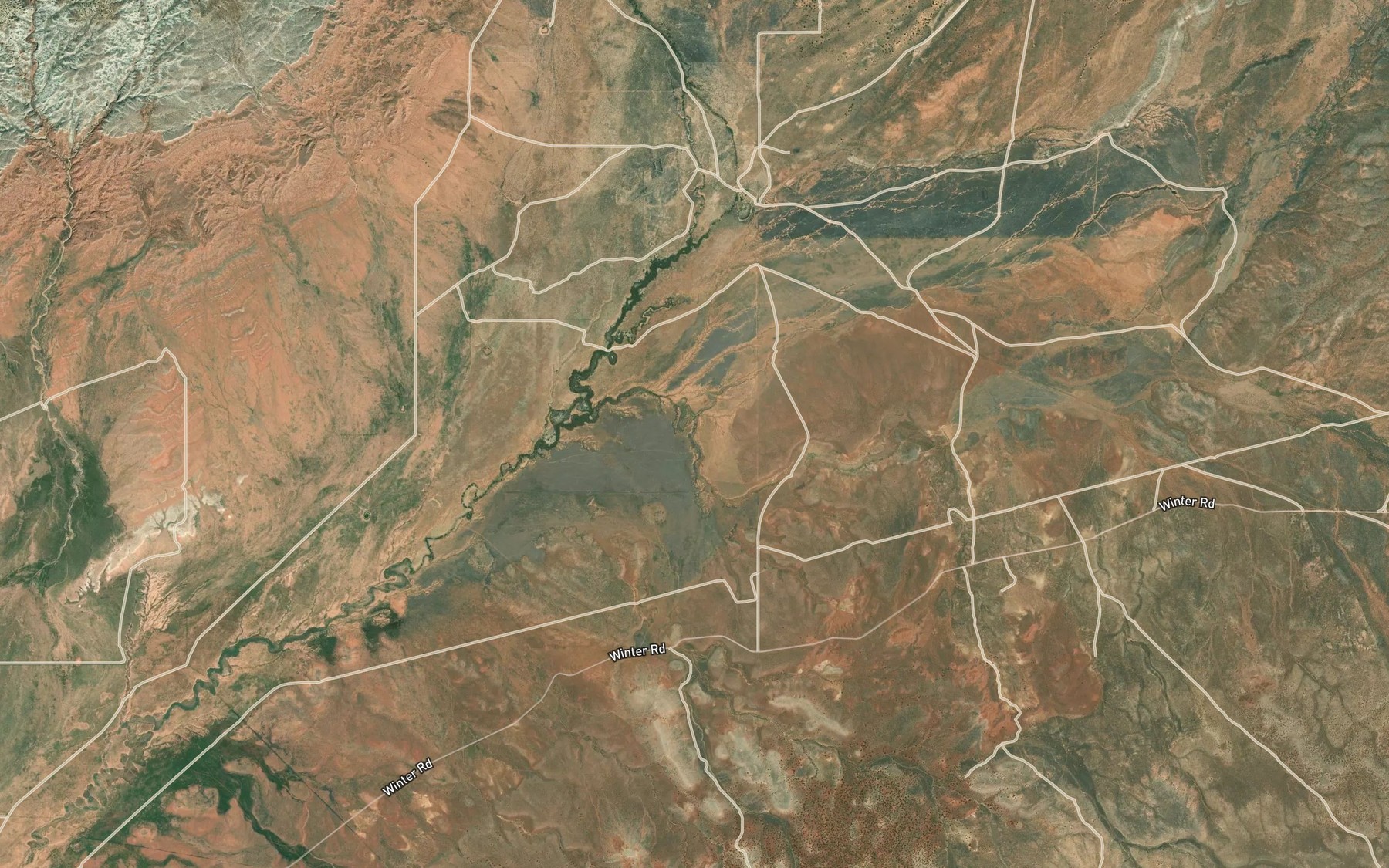 Satellite map of the Kaibab Wash