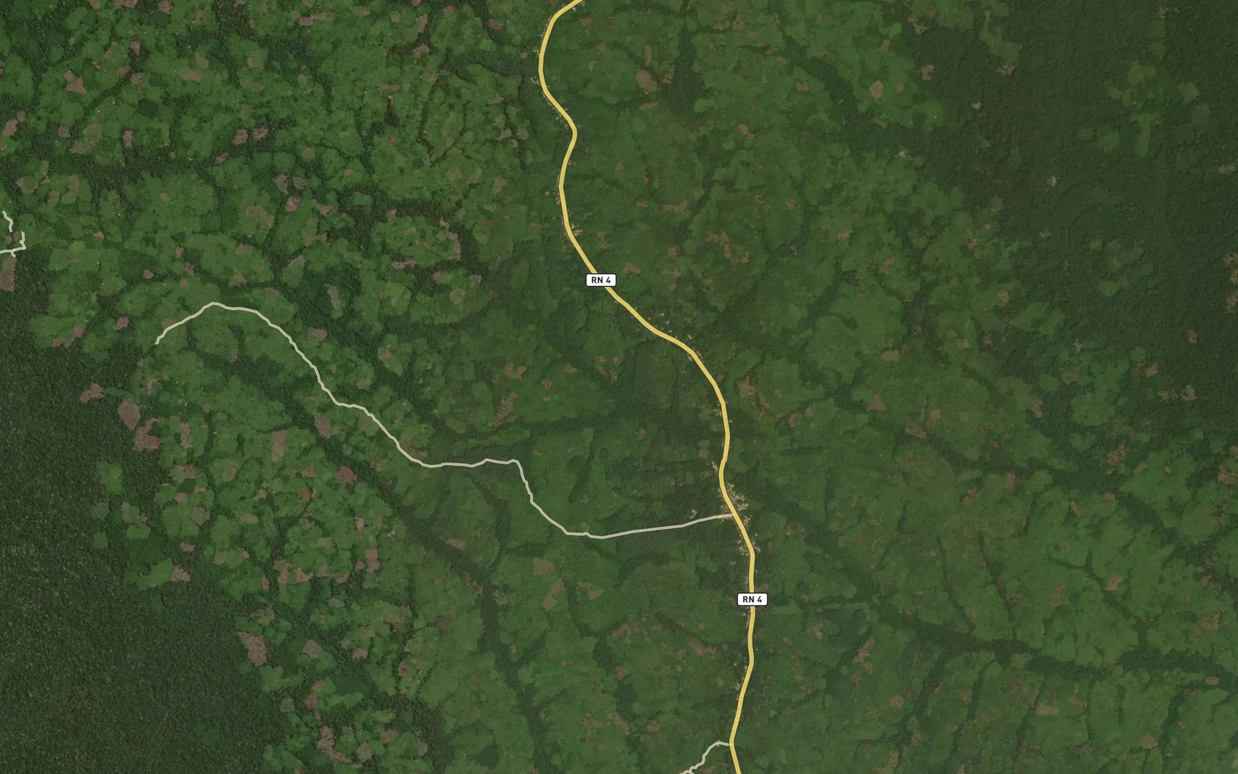 Satellite map of the Bamaga