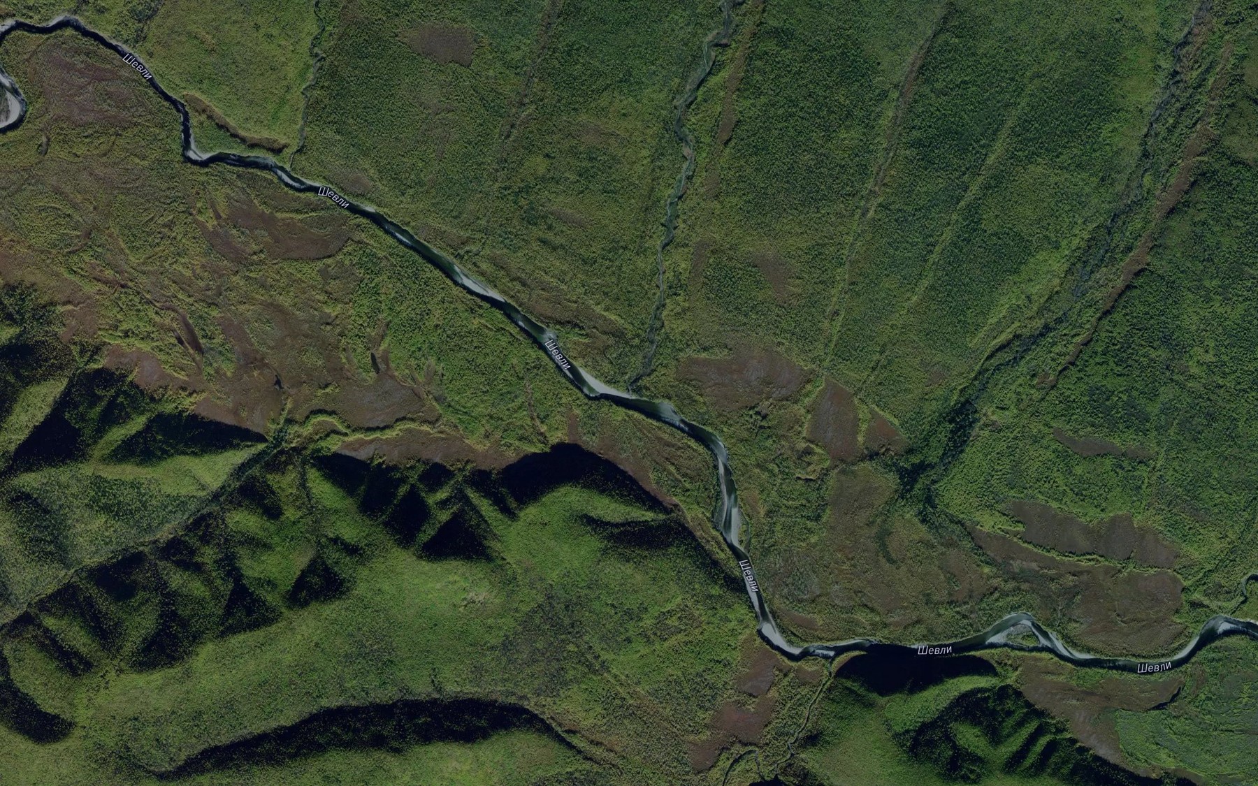 Satellite map of the Burnyy