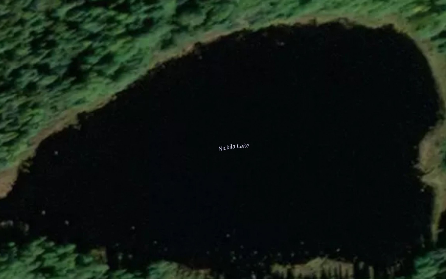 Satellite map of the Nickila Lake