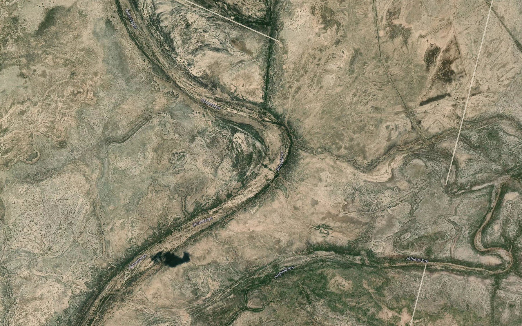 Satellite map of the Ko`hnadaryo