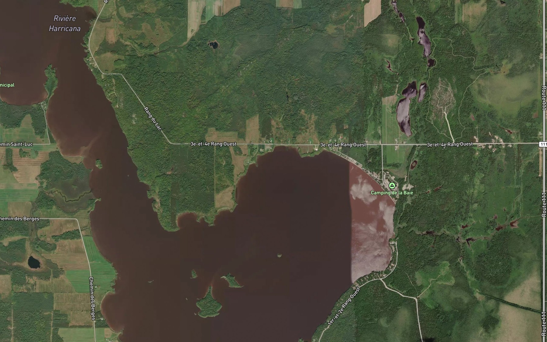 Satellite map of the Baie de La Corne