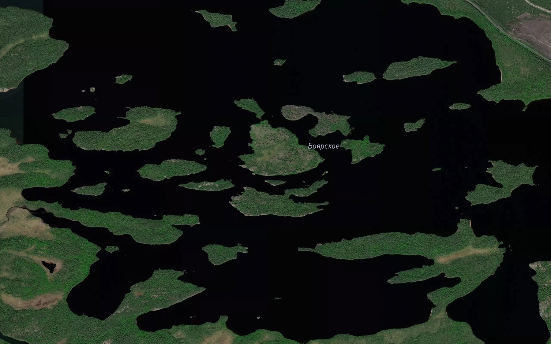 Satellite map of the Ozero Boyarskoye