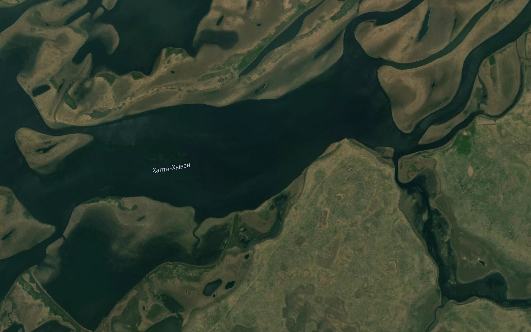 Satellite map of the Ozero Khalta-Khyven