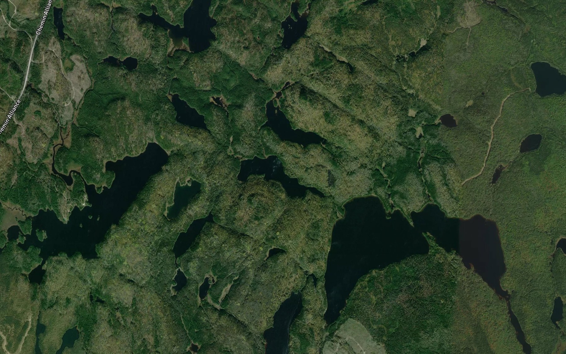 Satellite map of the Lac de l'Ecluse