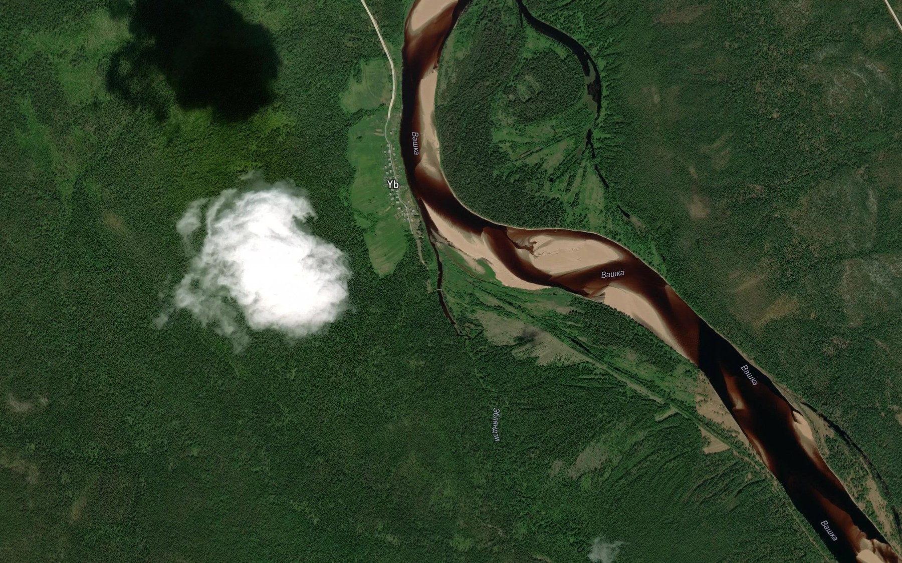 Satellite map of the Zblyanzi