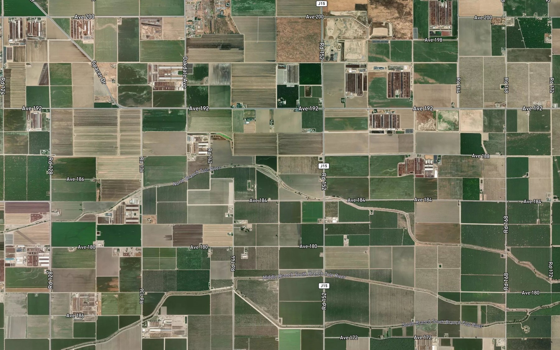 Satellite map of the Porter Slough