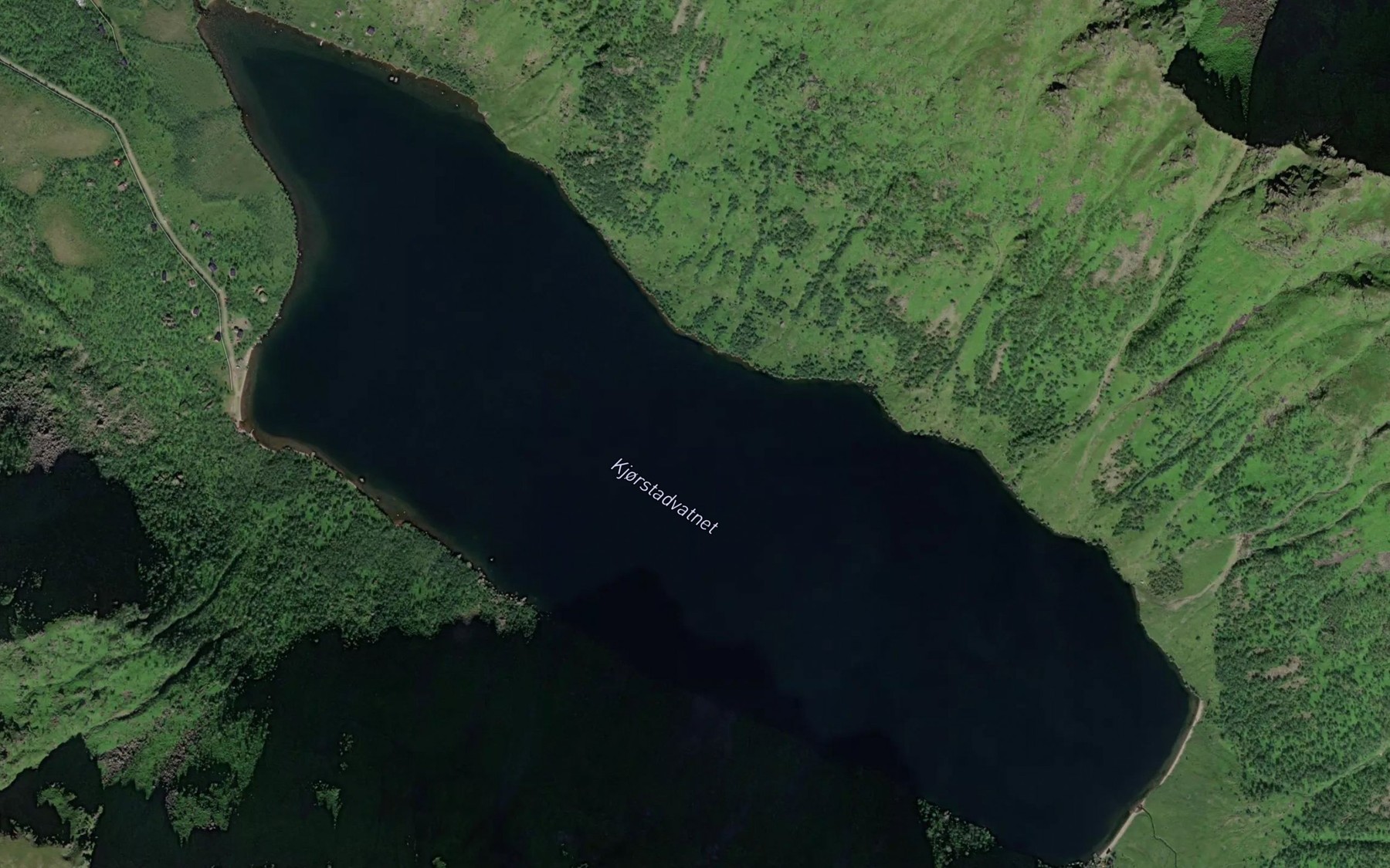 Satellite map of the Kjorstadvatnet