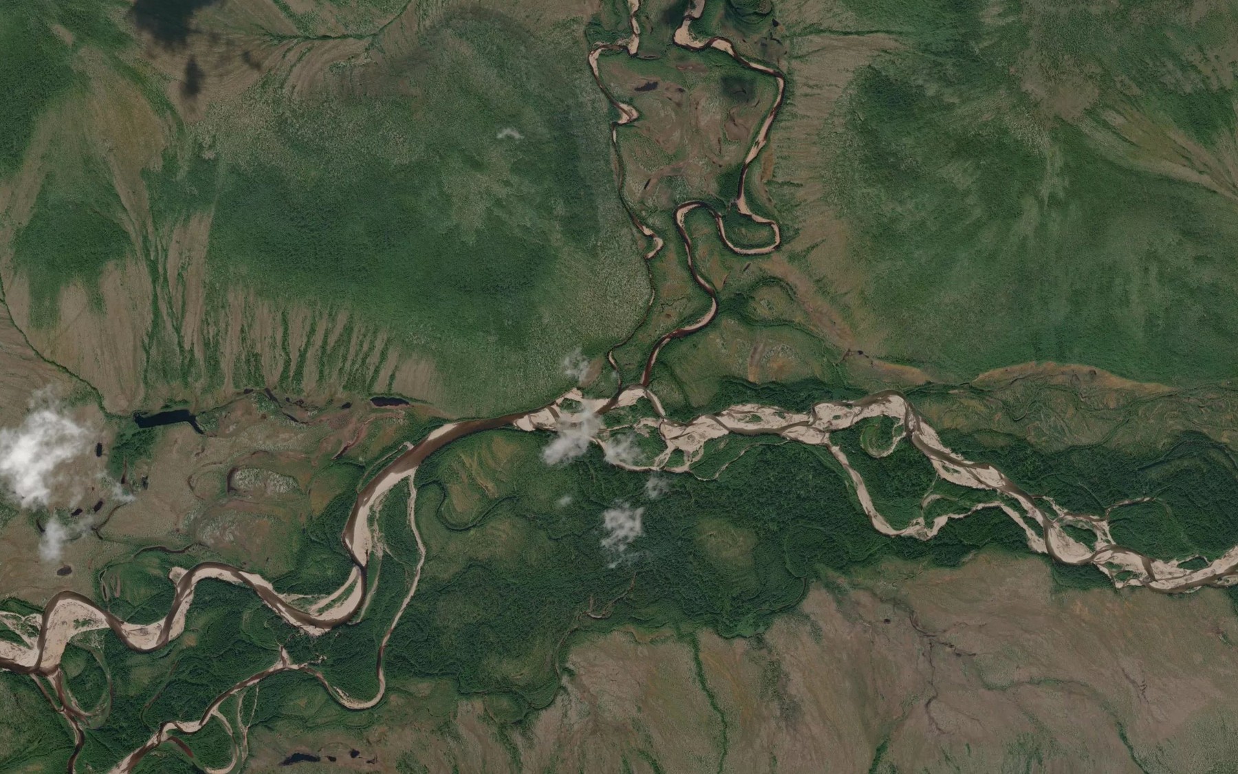 Satellite map of the Borogon