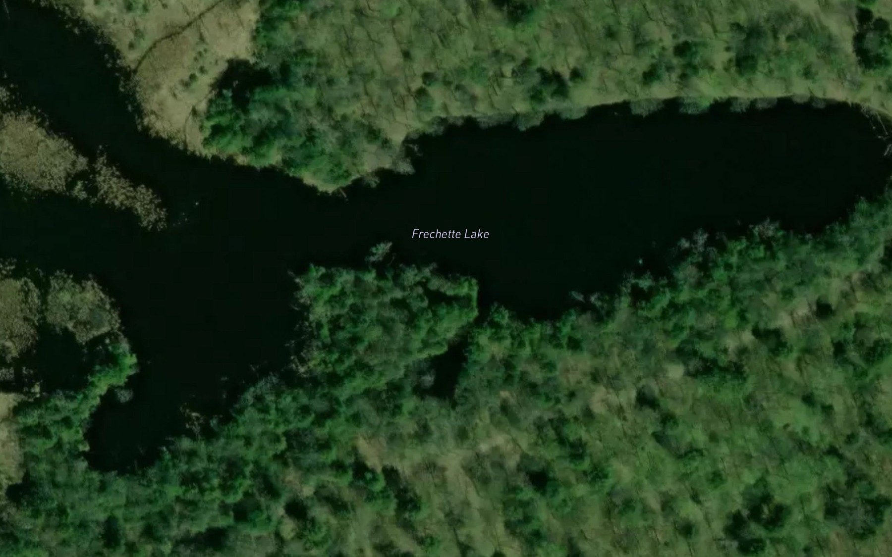 Satellite map of the Frechette Lake