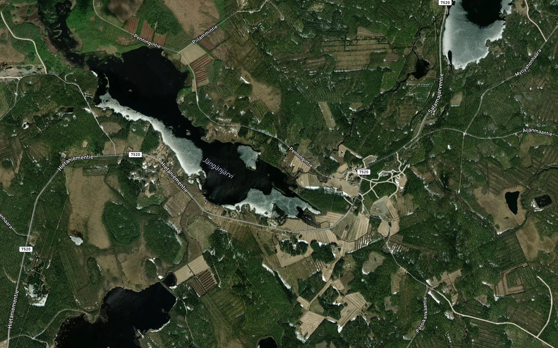 Satellite map of the Hietajoki