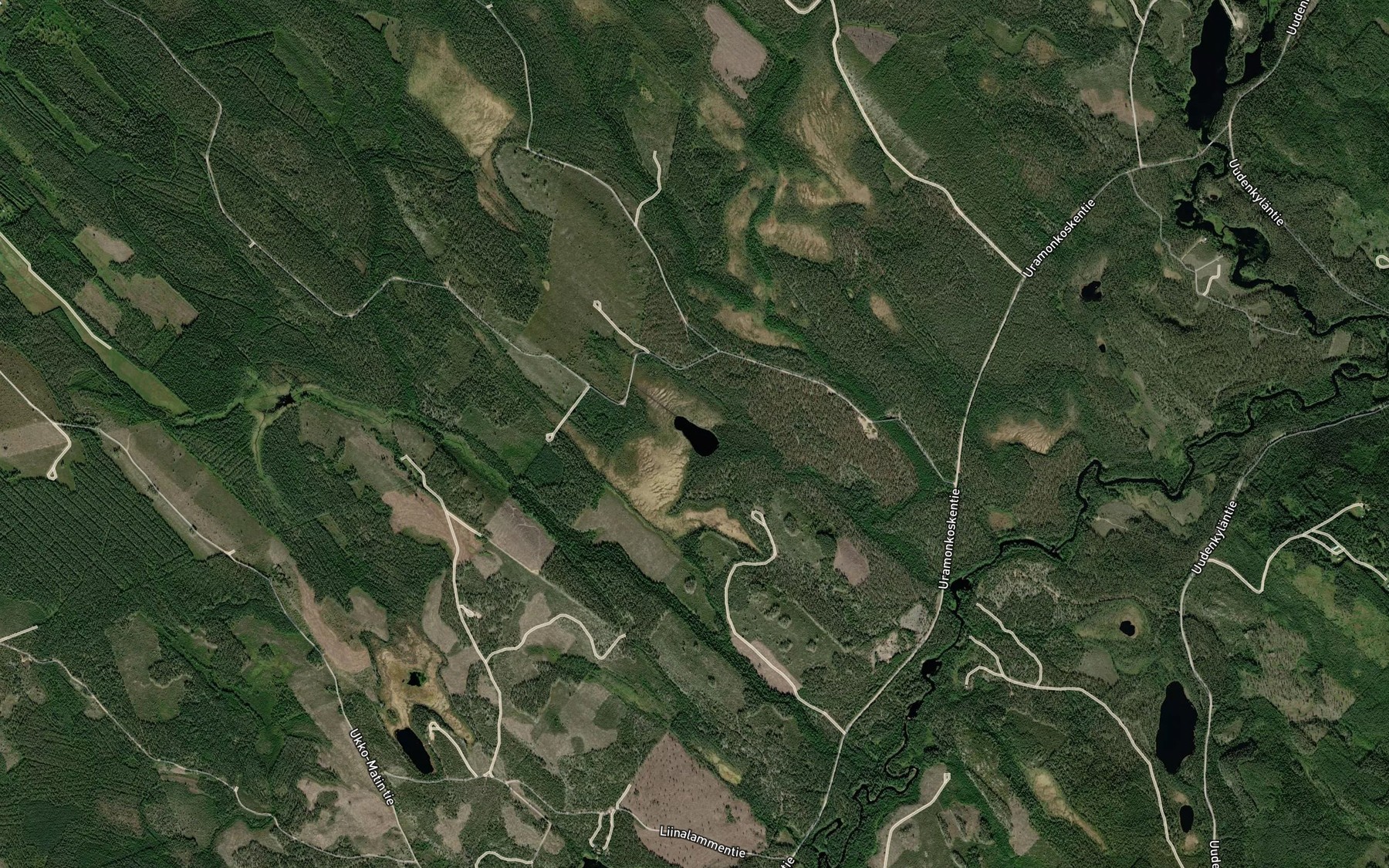 Satellite map of the Hirsilampi